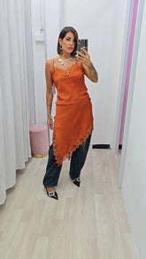 MAXI BLUSA LINGERIE RUGGINE